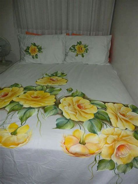 Bedsheet Fabric Painting Bed Sheet Painting Design Fabric Paint Diy