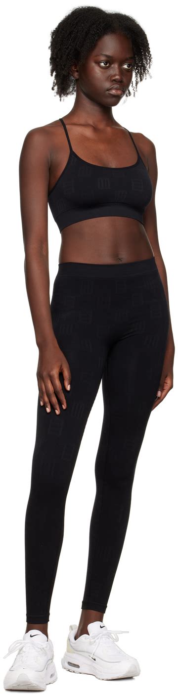 Ambush Black Monogram Active Leggings Ambush