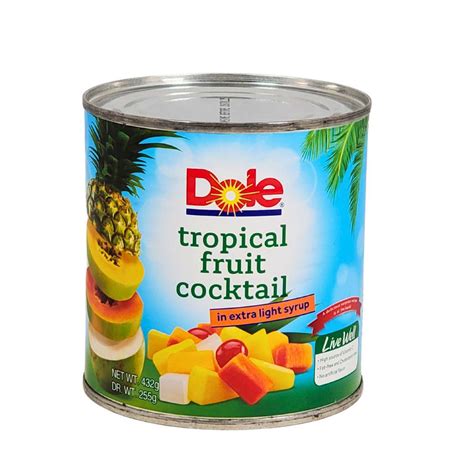 Dole Tropical Fruit Cocktail In Extra Light Syrup 432 Grams Restopackca