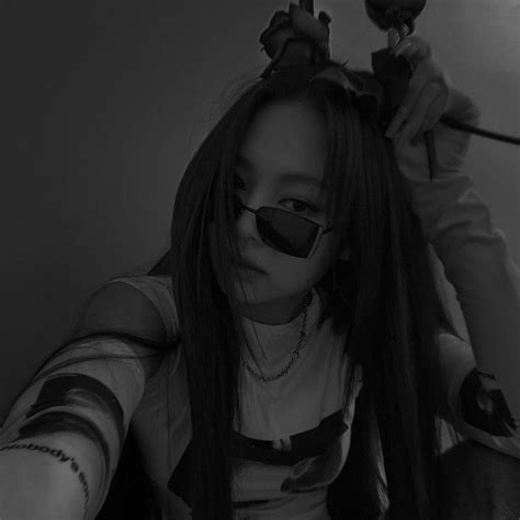 Jennie Iconsdark Dark Blackpink Blackpinkicons Selfie Icon