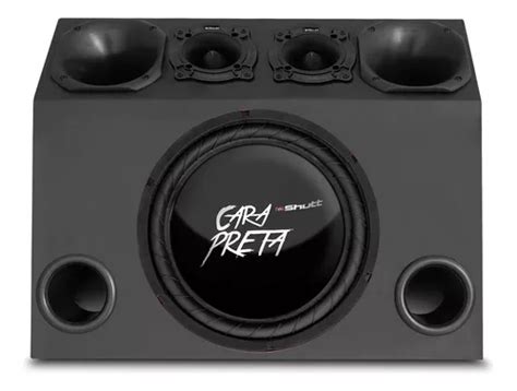 Caixa Trio Subwoofer Shutt Cara Preta 400w 12 Modulo Parcelamento