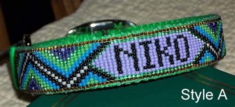 Handmade Beaded Dog Collars