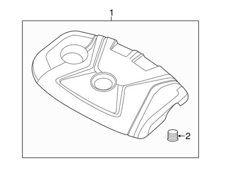 Kia Engine Cover E Oem Parts Online