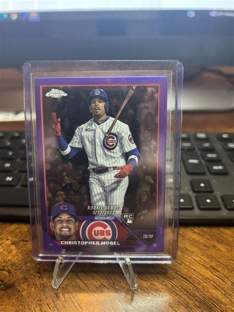 Topps Chrome Update Christopher Morel Rookie Debut Usc Purple