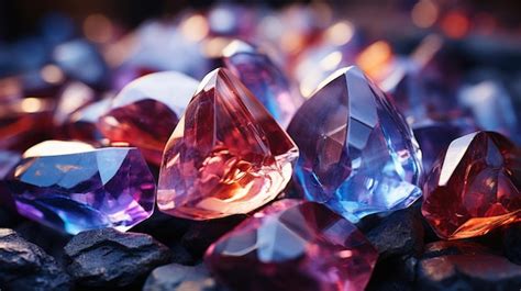 Las Coloridas Piedras Preciosas Brillan Lo Que Significa Opulencia Y