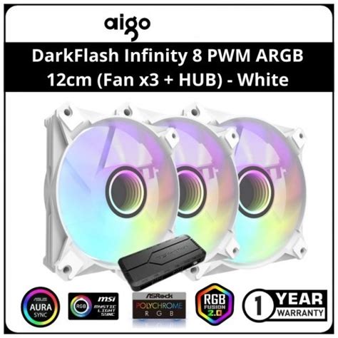 Jual Aigo Darkflash Infinity Argb In Cooler Fan White Kota