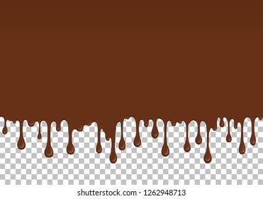 Dripping Chocolate Peanut Nuts Melt Drip Stock Vector Royalty Free