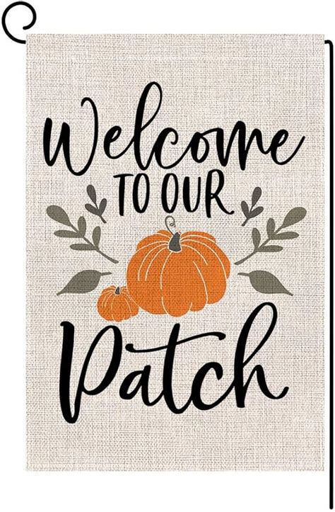 Amazon BLKWHT Fall Garden Flag 12 5 X 18 Vertical Double Sided