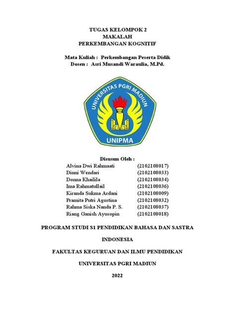 Makalah Perkembangan Kognitif Pdf