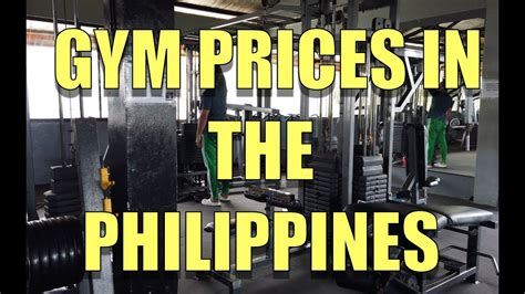 Gym Prices In The Philippines YouTube