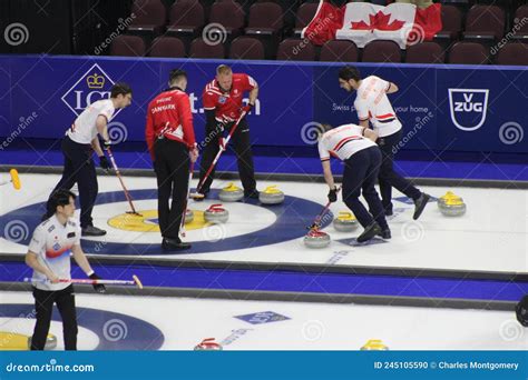 Lgt World Men S Curling Championships Editorial Image Image Of