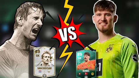 Van Der Sar Vs Kobel Comparison Ea Fc 24 Mobile Goalkeeper Review