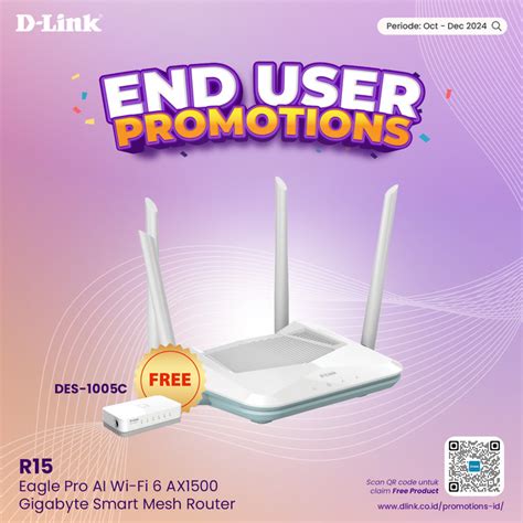 Jual D Link Mesh EAGLE PRO AI AX1500 Smart Router R15 Kota Malang