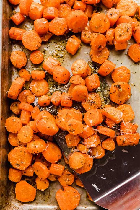 Roasted Parmesan Carrots Salt And Baker