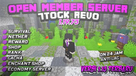 Open Member Server Minecraft Pe Terbaru On Jam Versi