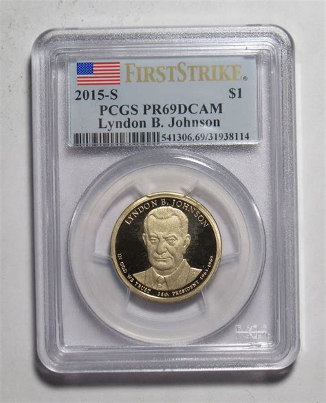 2015 S Presidential Dollar Lyndon B Johnson Pr69dcam For Sale Buy