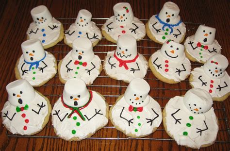 Honey And Butter Melting Snowman Sugar Cookies