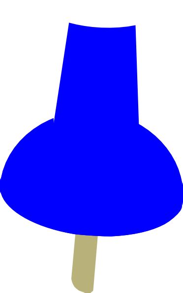 Blue Push Pin Clip Art at Clker.com - vector clip art online, royalty ...