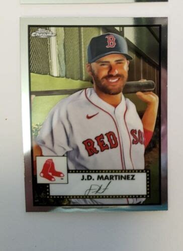 2021 Topps Chrome Platinum Anniversary Jd Martinez 182 Boston Red Sox