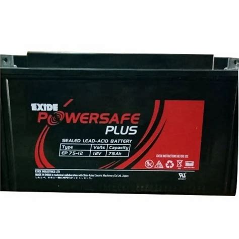 EP 75 Ah Exide Powersafe Plus Sealed Lead Acid Battery 12 V At Rs