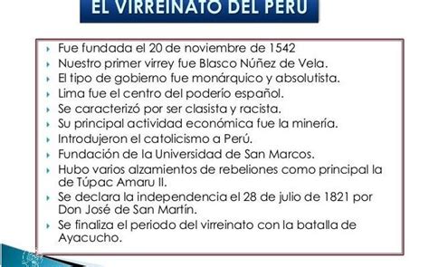 Descubre El Resumen Del Virreinato Del Perú Enero 2025 CeficPeru org