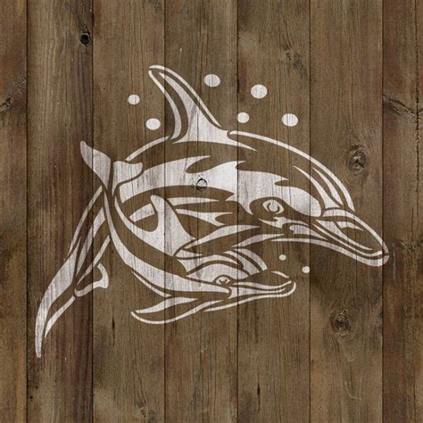 Dolphins Stencil DIY Dolphins Stencil Dolphin Stencil for - Etsy ...