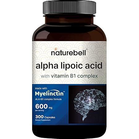 Amazon Naturebell Alpha Lipoic Acid Mg Capsules With B