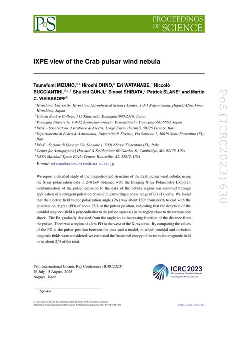 (PDF) IXPE view of the Crab pulsar wind nebula