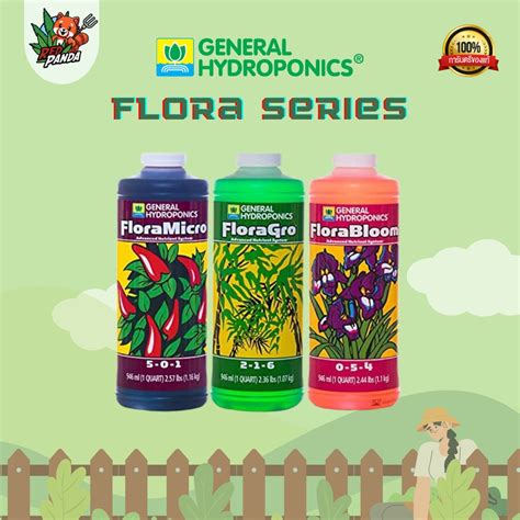 General Hydroponics Flora Series สารอาหารหลักครบถ้วน ปุ๋ยไฮโดรโปนิกส์