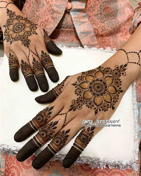 Free Hartalika Teej Mehndi Designs Circle Mehndi Designs