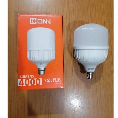 Pure White 40 Watt Konn Sol Plus LED Bulb Cool White At 428 Piece In