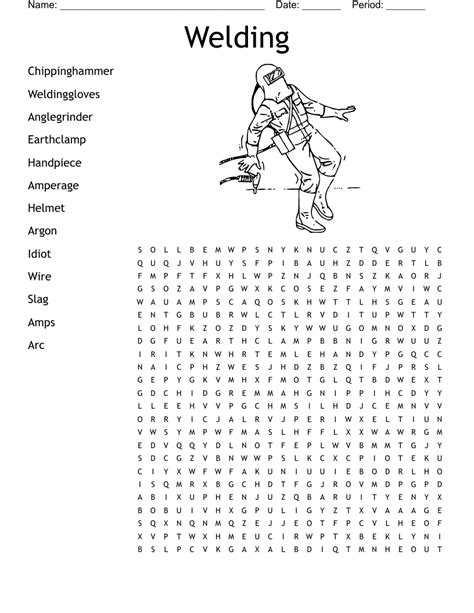 Welding Word Search Wordmint