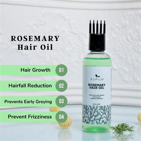 Buy Natural Rosemary Hair Oil Online The Wellness Shop