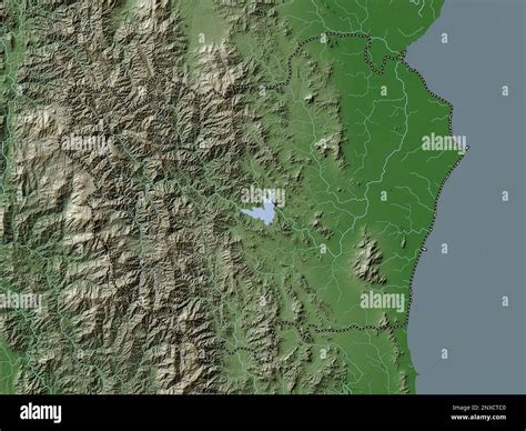 Phetchaburi Province Of Thailand Elevation Map Colored In Wiki Style