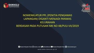 Materi Panwaslu Kelurahan Desa Juni Pptx