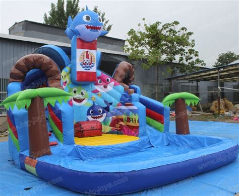 Large Shark Inflatable Water Slide With Pool For Sale China Giant