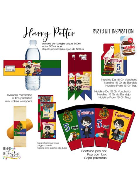 Harry Potter Kit De Fiesta Digital Personalizada Tempodifesta