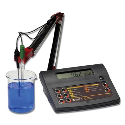 HI110 Benchtop PH Meter With Custom Buffers Hanna Instruments HI 110