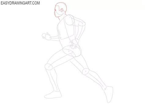 How To Draw A Running Man Easy Drawing Art