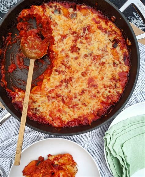 Gluten Free Baked Gnocchi With Chorizo Aubergine Recipe