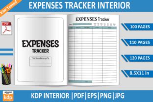 Expenses Tracker Kdp Interior Template Graphic By Educare Creative