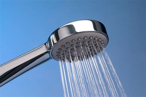 Free Photo Shower Head With Hot Water