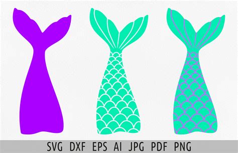 Layered Mermaid Tail Svg Mermaid Svg Png Graphic By Julias Digital