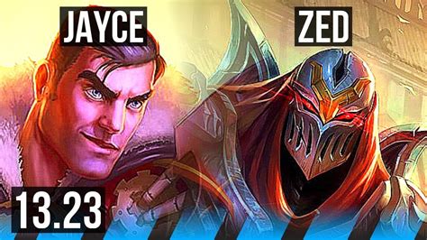 JAYCE Vs ZED MID 12 1 3 1 2M Mastery Legendary 300 Games KR