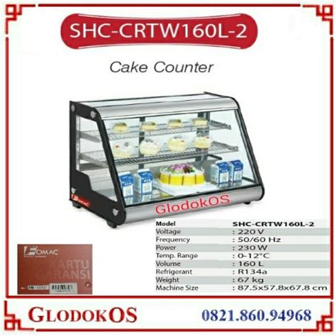 Jual Fomac Showcase Cake Counter SHC CRTW160L 2 Jakarta Timur