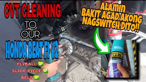 CVT Cleaning To Our Honda Beat FI V2 Koby CVT Cleaner Panggilid