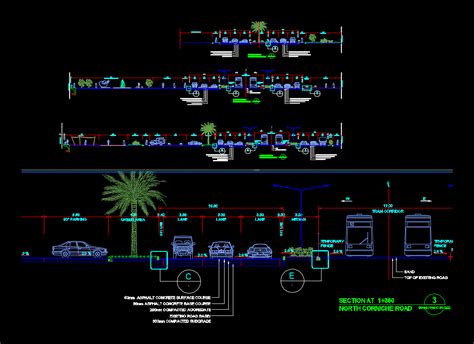 Highway Section In Autocad Cad Library