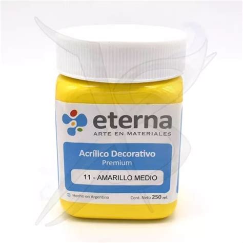 Acrilico Eterna 250 Cc Amarillo Medio Xion Store