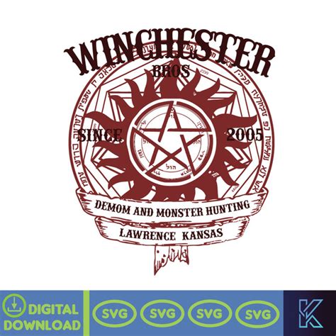 Supernatural Svg Winchester Brothers Svg Dean And Sam Winche Inspire