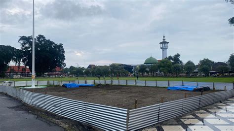 Proyek Revitalisasi Alun-Alun Blitar Tinggal 2 Pekan, Progres Baru ...